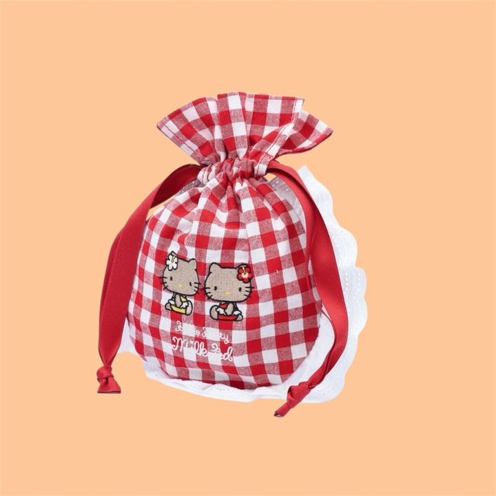 【5/15発売】ミルクフェドの日焼けハローキティ＆ハローミミィ巾着♡