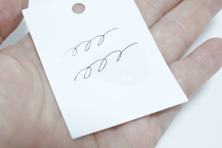 耐水単語帳（NCS、ピンクパープル＆エンパイアブルー、60枚） 水を弾く