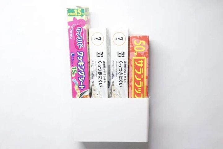 ダイソー noma ラップ用ボックス（ワイド、マグネット） 使用例