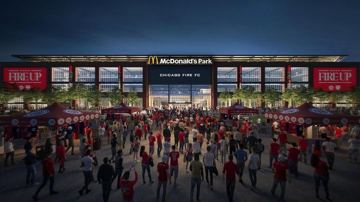 画像3: アメリカでサッカー新スタジアム「マクドナルドパーク」が爆誕！国内初の契約でマクドナルド店舗を常設…収容人数は2万人超