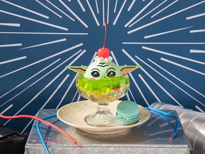 ＜グローグー＞フォースを秘めた？ミルクプリン（マカロン付）