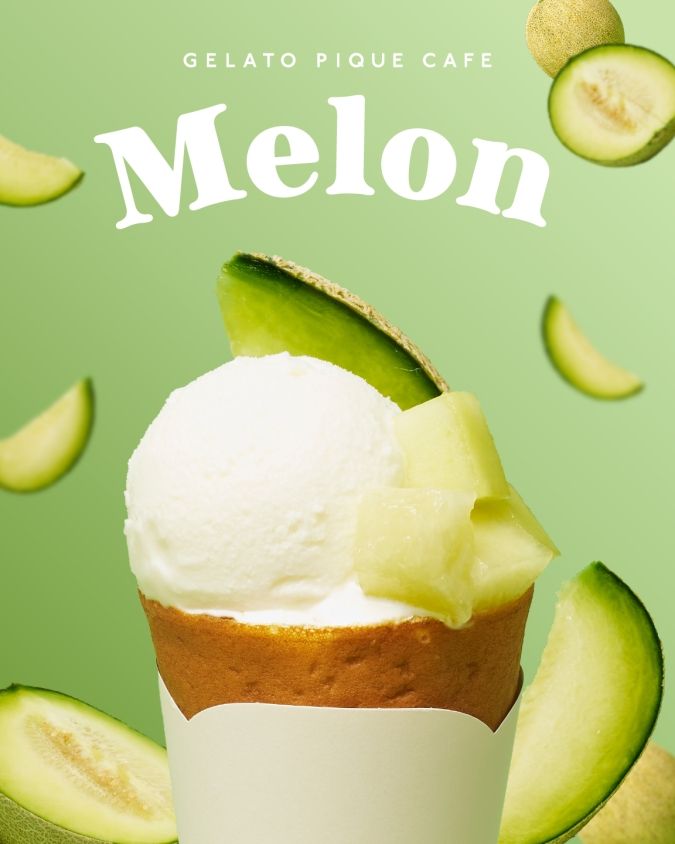 メロンクレープ gelato pique cafe（ジェラート ピケ カフェ）