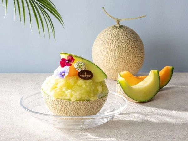 【神奈川県横浜市】ヨコハマ グランド インターコンチネンタル ホテルのラウンジにメロンと桃を使ったかき氷登場