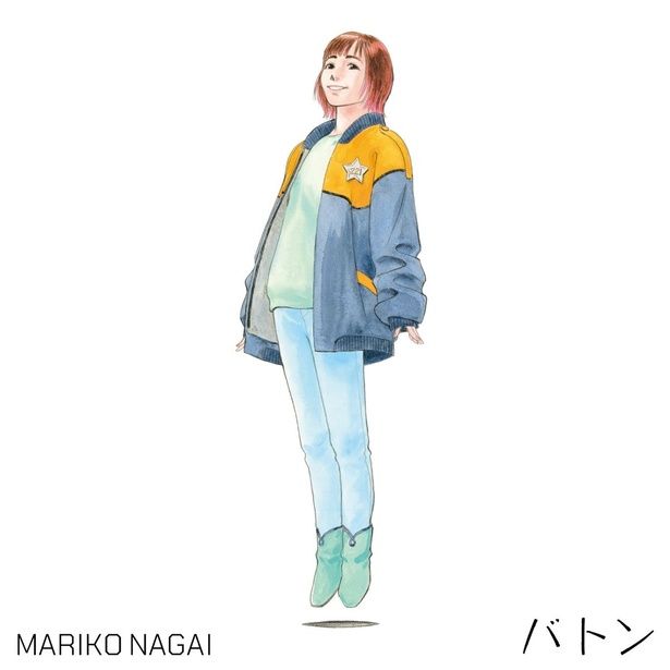 永井真理子が歌うエンディングテーマ「バトン」ジャケット [c]HEADGEAR／機動警察パトレイバー EZY製作委員会