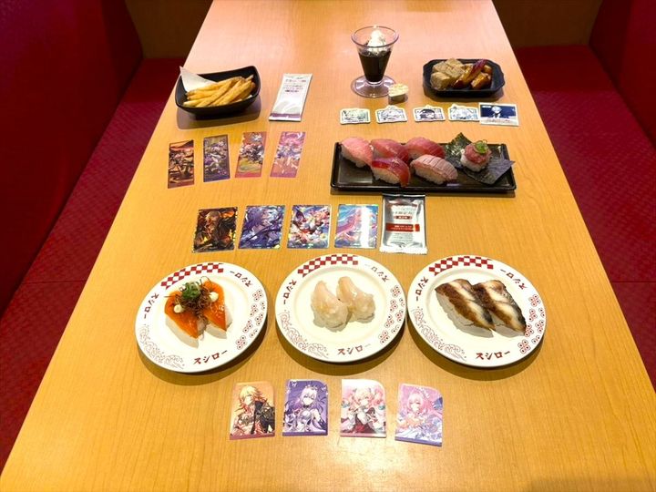 スシローと「崩壊：スターレイル」コラボ第2弾の寿司とグッズ