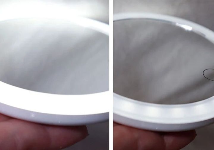 ダイソー LED ミラー ハンドタイプ 光量
