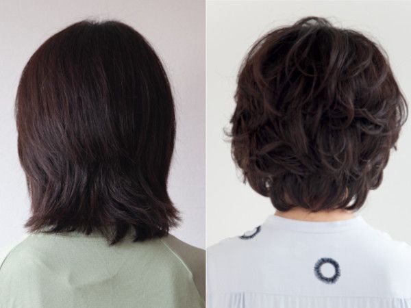 イメチェンアフター写真（バック）：襟足がスッキリして重心アップ！毛先に動きが出ておしゃれに