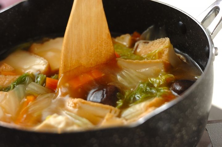 とろとろ白菜と厚揚げの中華風うま煮の作り方2