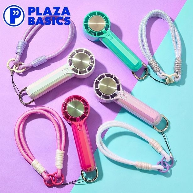 「PLAZA BASICS 冷却機能付き ミニハンディファン」(3410円)