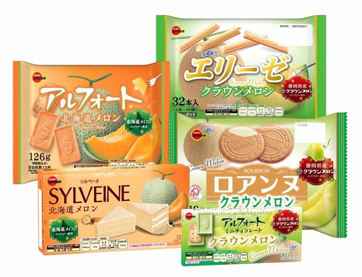 ブルボン、上品な味わいの“メロンフェア”商品5品発売