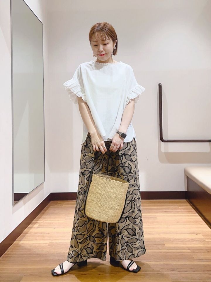 柄パンツコーデ4