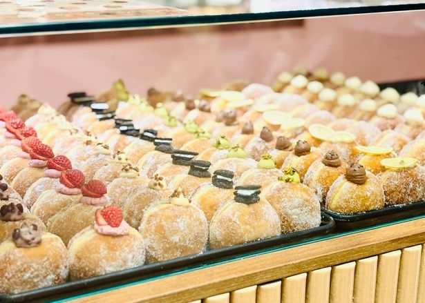 生ドーナツ「ボンボローニ」。多彩なバリエーションも魅力