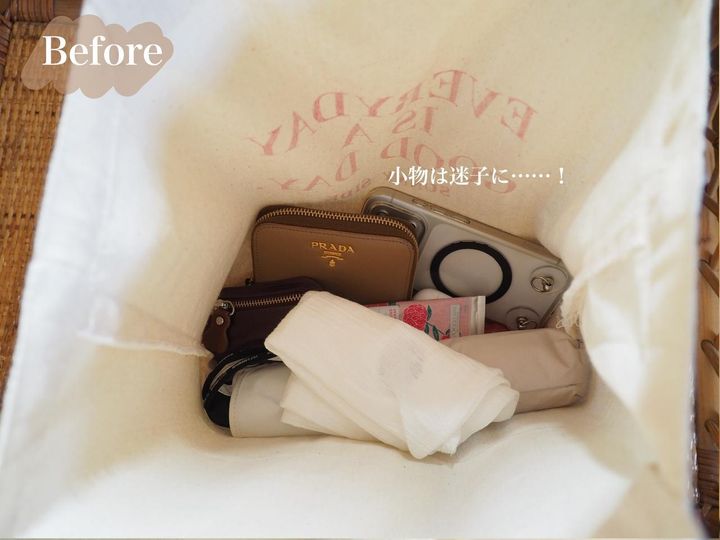 画像: ポケットがないと、必要なものが底に沈みがち