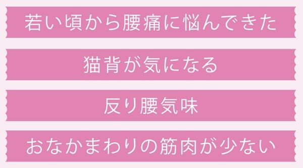 脊柱管狭窄症になりやすい人、4つの特徴
