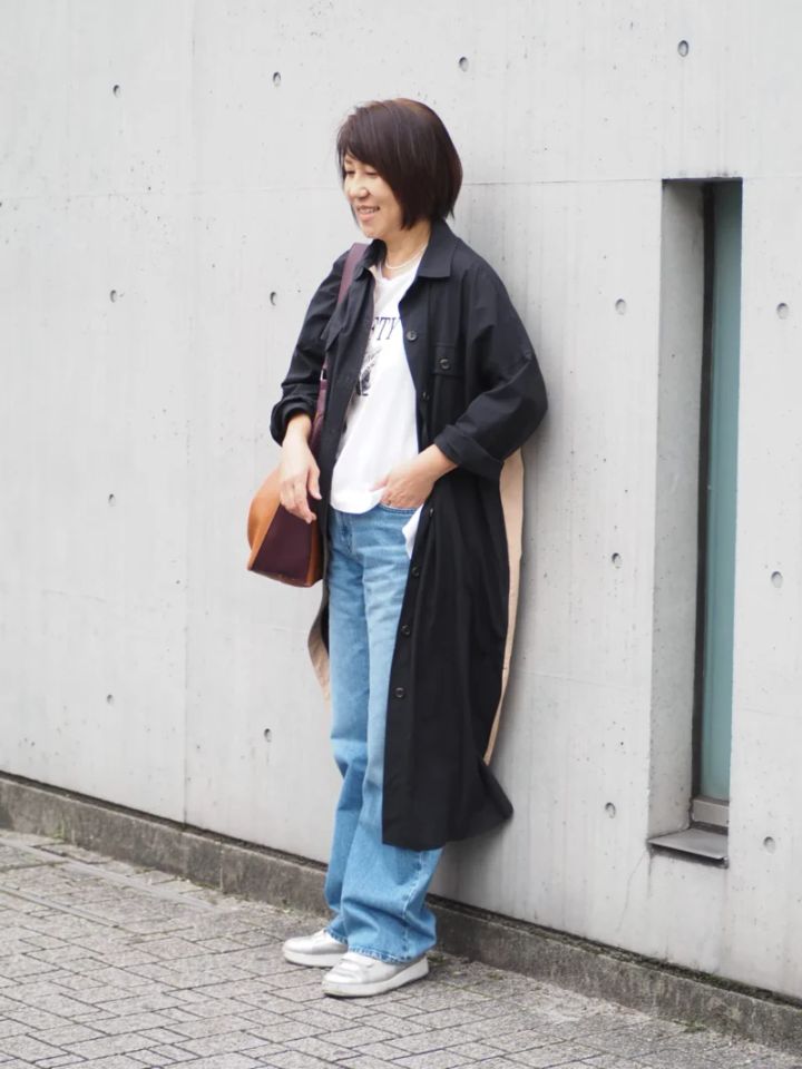 50代のユニクロデニムコーデ