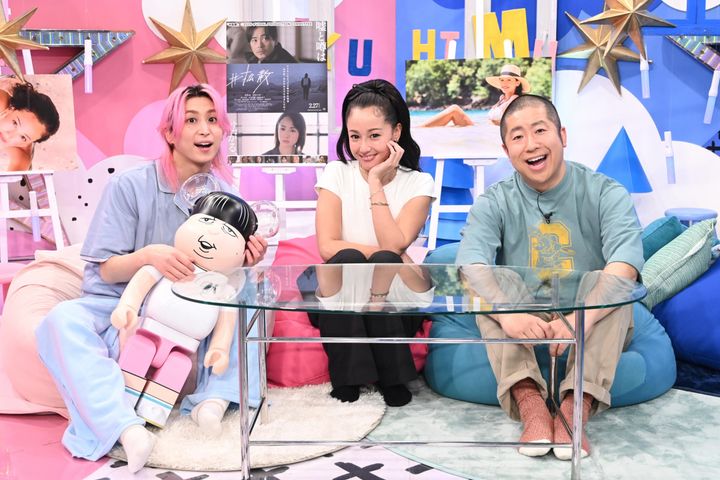 沢尻エリカ、『サクサクヒムヒム』で佐久間大介＆澤部佑と共演 （C）日本テレビ width=