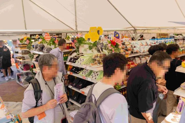 マレーシアフェア2024東京のHalal2Go Martの様子