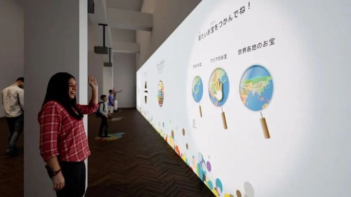 「とーはくワンダーウォール」インタラクティブコンテンツの体験イメージ