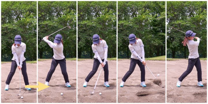 バンカーを確実に脱出できる方法！コツを女子プロが解説