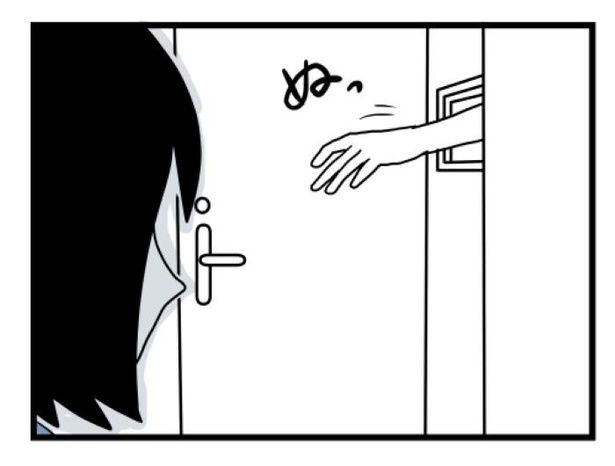 汚部屋で起きた不思議な出来事153 画像提供：モンズースー(@monnzusu)