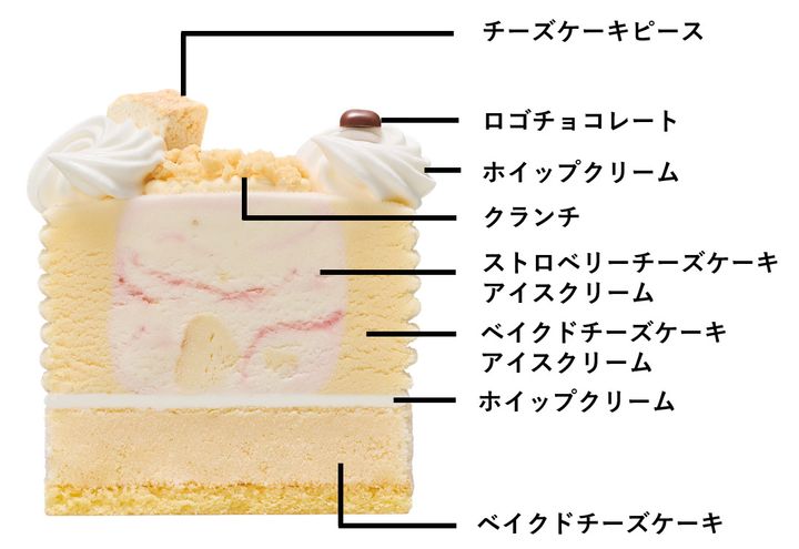 ３１ ザ・チーズケーキ made from チーズケーキフレーバーズ 断面 説明有り