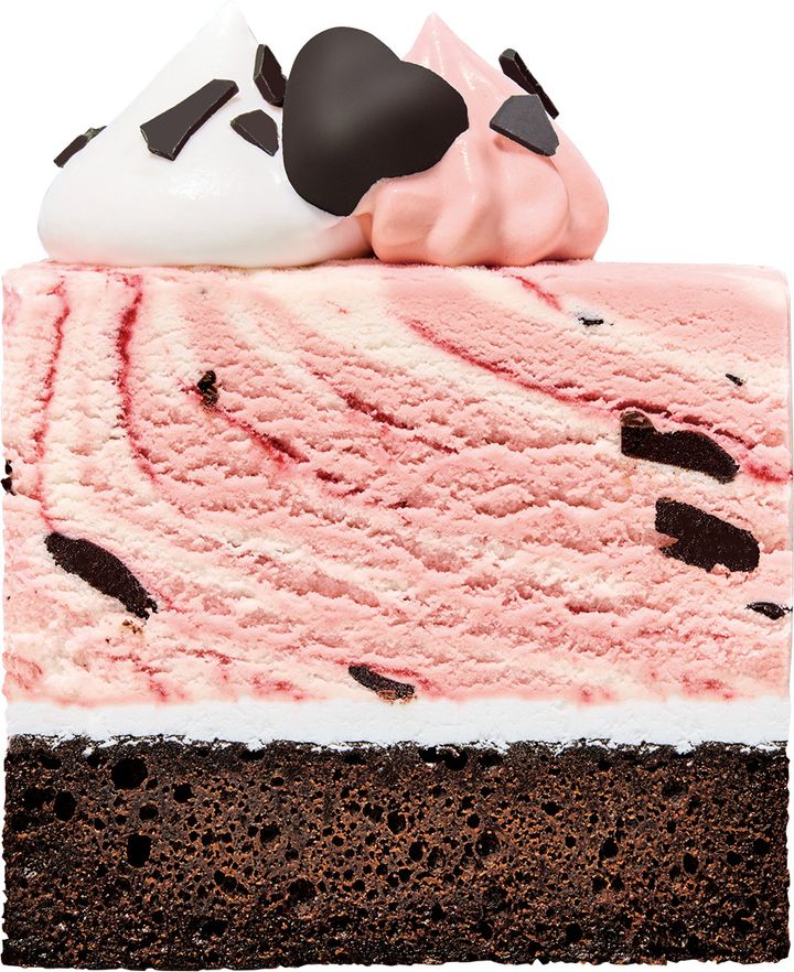 ３１ チョコレートラズベリーケーキ made from ラブポーションサーティワン 断面