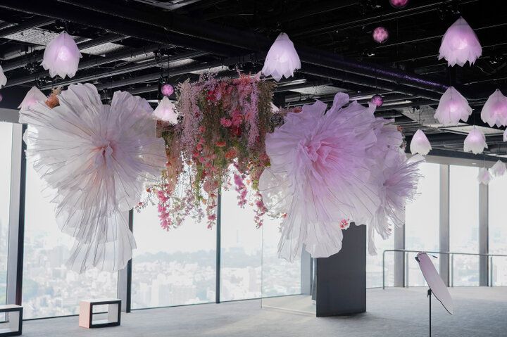 渋谷で空の中を歩くような没入体験を。 お花と雲が溶け合う空間をめぐるイベントをレポート