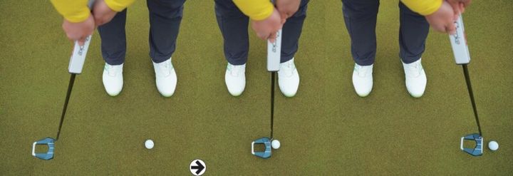 パターの正しいテークバックはどっち？前傾しているのに真っすぐは不自然