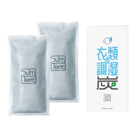 繰り返し使えて土壌に還せるsumiterra「衣類の調湿炭」がオンラインで発売中