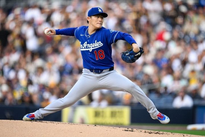 今季4敗目を喫したドジャース・山本由伸（C）Getty Images