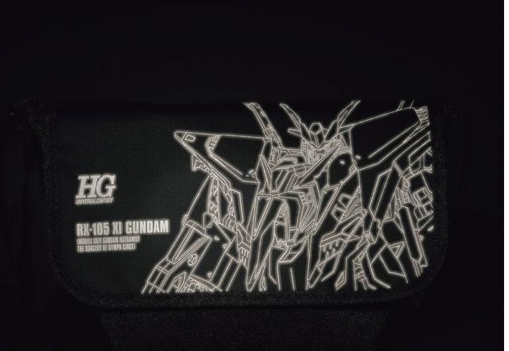 smart7月号特別付録「HG 1/144 Ξクスィ―ガンダム」デザインリフレクタープリントメッセンジャーバッグ