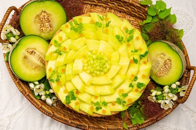 キルフェボン 特選 静岡県袋井産 クラウンメロンとミルクムースのタルト ～オレンジ風味～