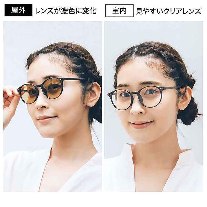 UVカット率99.9％ リトルミイがかわいい！ 調光サングラス、ケース、眼鏡ふきセット（ムーミン）（画像出典：Amazon）