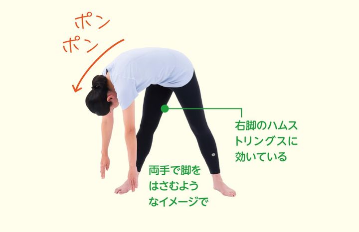 リズムに合わせて