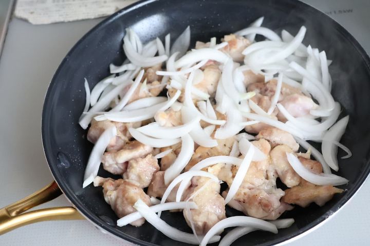 鶏肉のケチャップ炒め