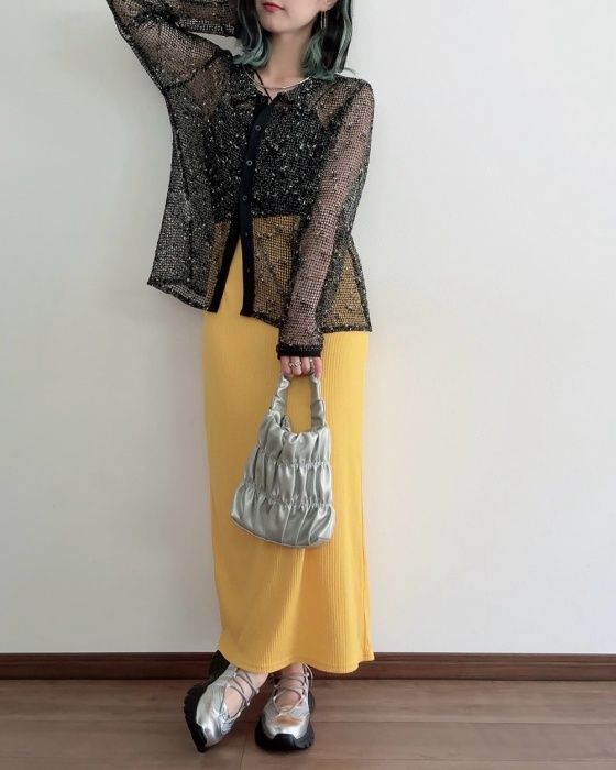 しまむら「シアーネップ風メッシュシャツ」