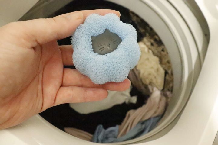 洗濯ボール黒猫 使用シーン