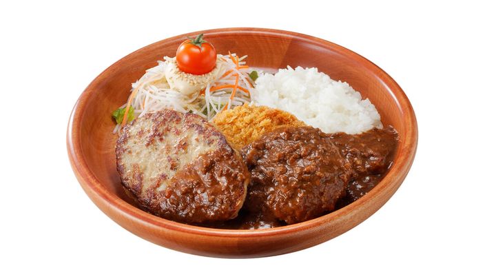 メンチカツカリー＆ハンバーグディッシュ