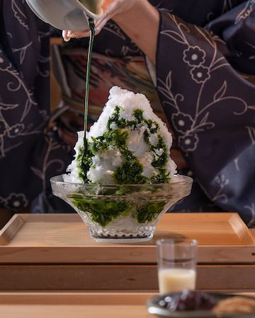 【福岡県福岡市】とり田別誂、糸島あまおう苺と八女抹茶のかき氷を提供する夏季限定甘味処をオープン