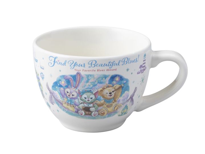 ダッフィーのお顔チョコがキュート！東京ディズニーシー「ダッフィー＆フレンズのファインド・ユア・ビューティフル・ブルー！」紅茶パンナコッタ＆ミルクムース、スーベニアカップ付き
