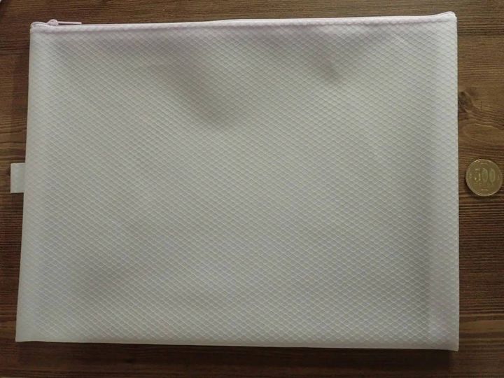 DAISO(ダイソー)：EVAポーチ -パープル- A4