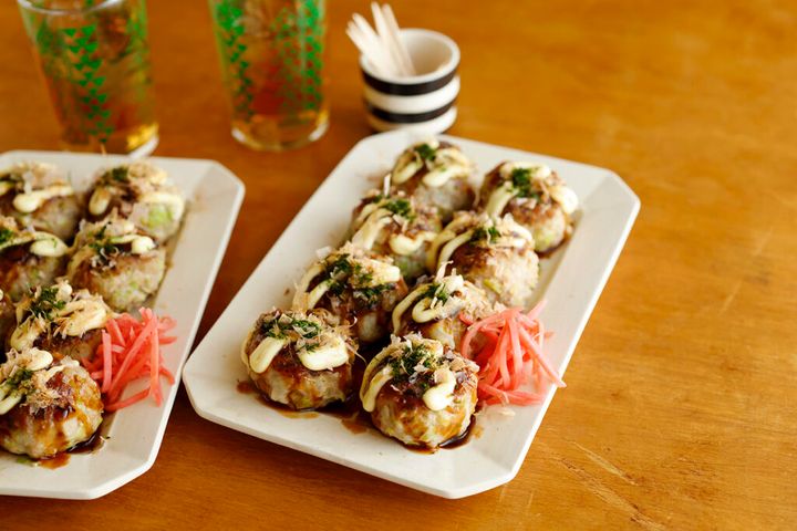 たこ焼き風キャベツミートボール