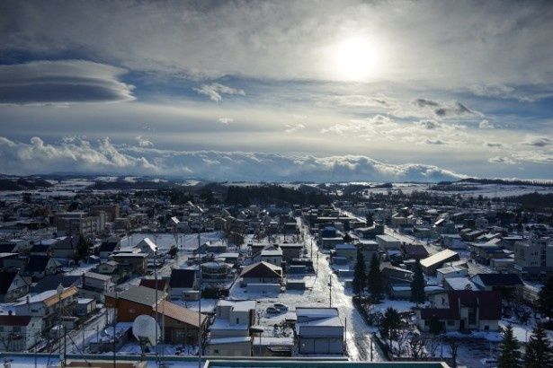 四季の塔からの冬の景観 画像提供：美瑛町