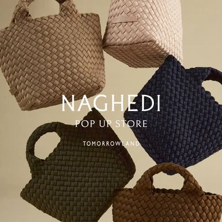 【大分県・静岡県・大阪府】トゥモローランド3店舗で、人気トートなどを展開する「NAGHEDI」POP UP開催中！