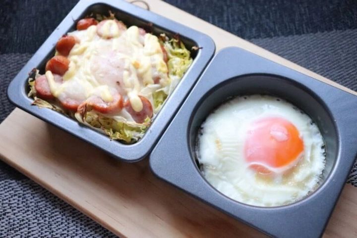ダイソー オーブントレー（スクエア） 使用例