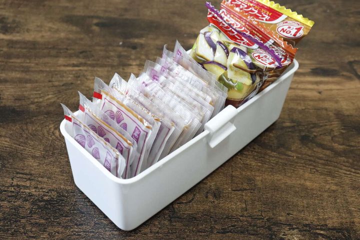 即席味噌汁ストッカー 使用例