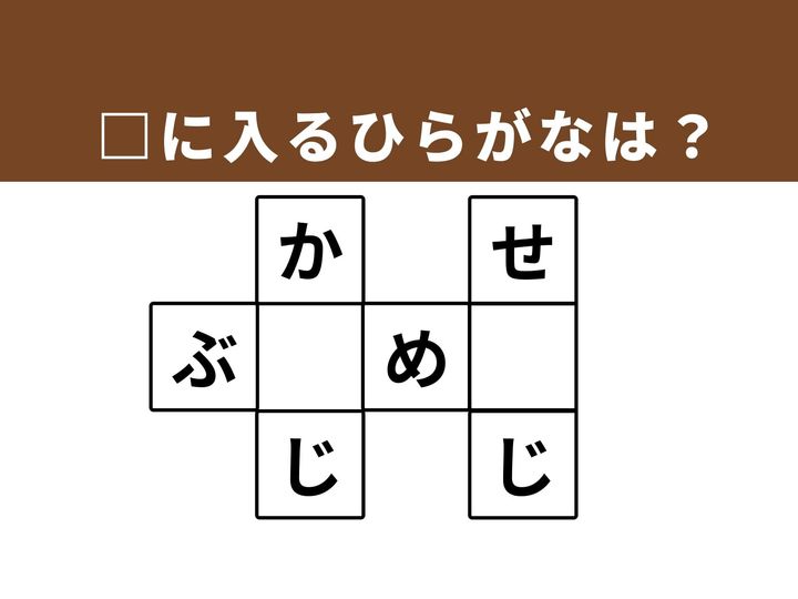 3つの言葉を交差させる、ひらがなクロスワードパズルです。言葉のパズルを解くことで、ひらめき力を鍛え、仕事や家事の合間の気分転換に繋げましょう。