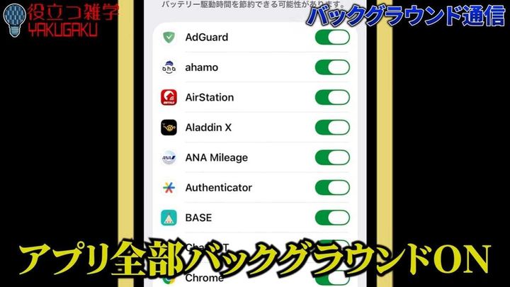 不要なバックグラウンド通信を制限