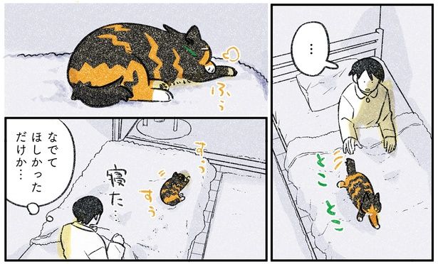 なでてほしかっただけか… （C）ふじひと／KADOKAWA
