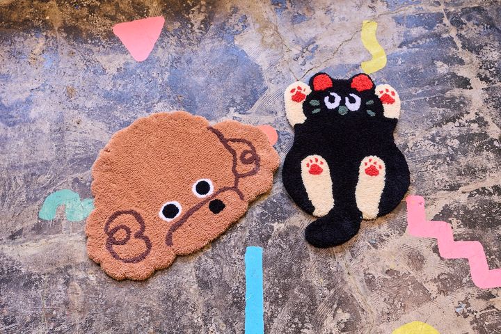 フルサイズコースの見本（2万4500円〜、60×60cm、所要2〜3時間、9歳以上推奨、デザイン持ち込みOK）